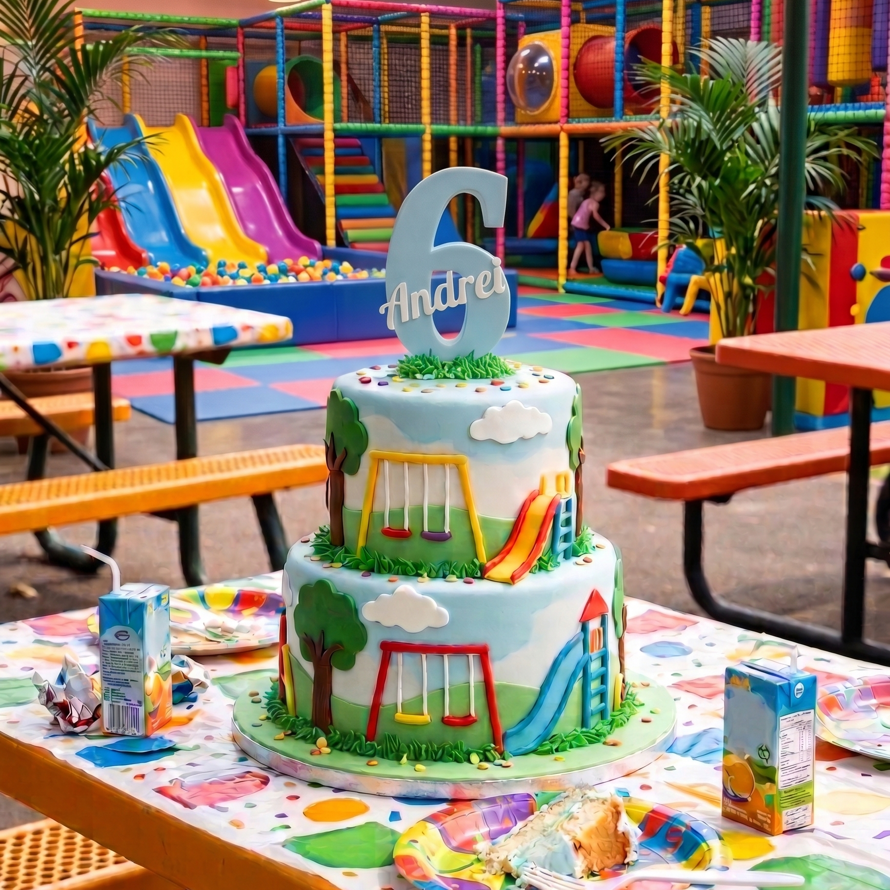 Topper Tort Personalizat 3D – Vârstă și Nume în Relief | Decorațiune Aniversară - imagine 2